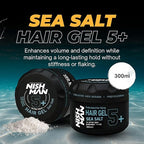 NISHMAN Ultra Hold Sea Salt Hair Gel 300 ml – Gel Capelli Tenuta Ultra Forte