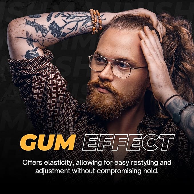 NISHMAN Ultra Hold Gum Effect Hair Gel 300 ml – Gel Capelli Tenuta Ultra Forte