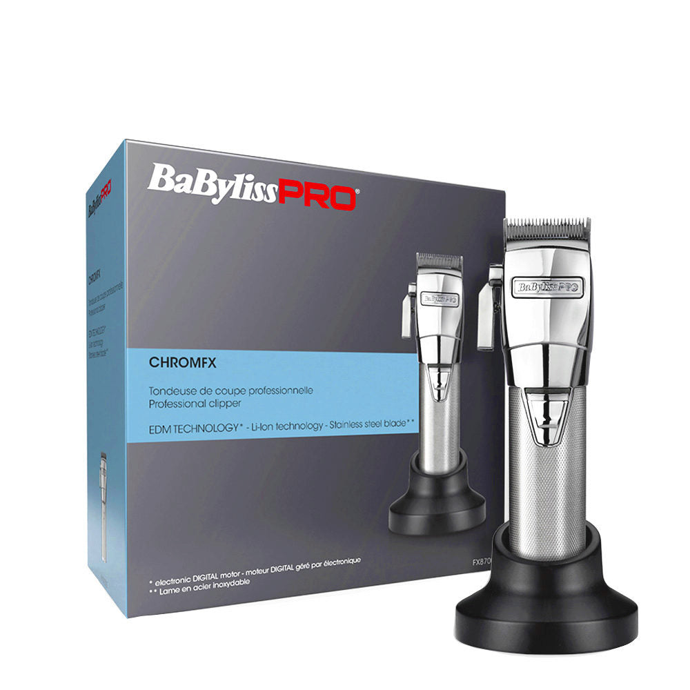 Babyliss Pro Tagliacapelli Professionale Clipper Chrome FX8700E- Cordless