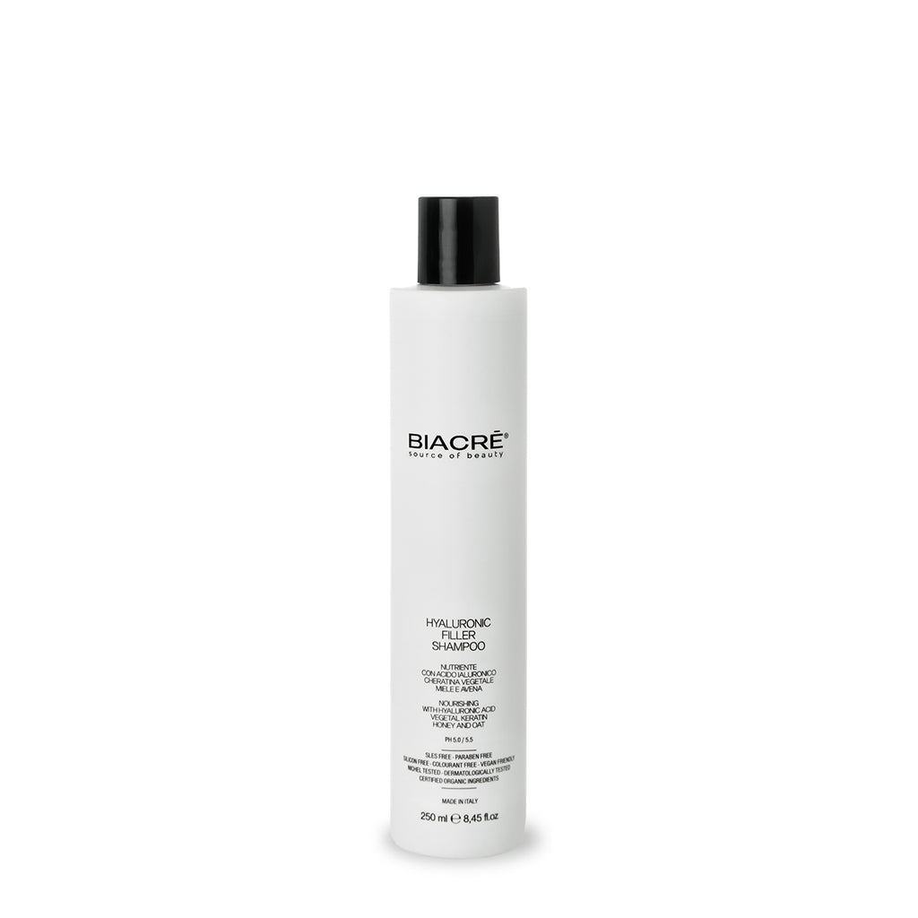 BIACRÉ Shampoo Hyaluronic Filler per Capelli Deboli, Fini e Secchi