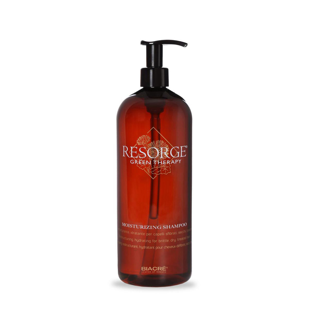 BIACRÉ Shampoo Moisturizing Ristrutturante, Idratante Per Capelli Sfibrati, Secchi e Trattati Resorge