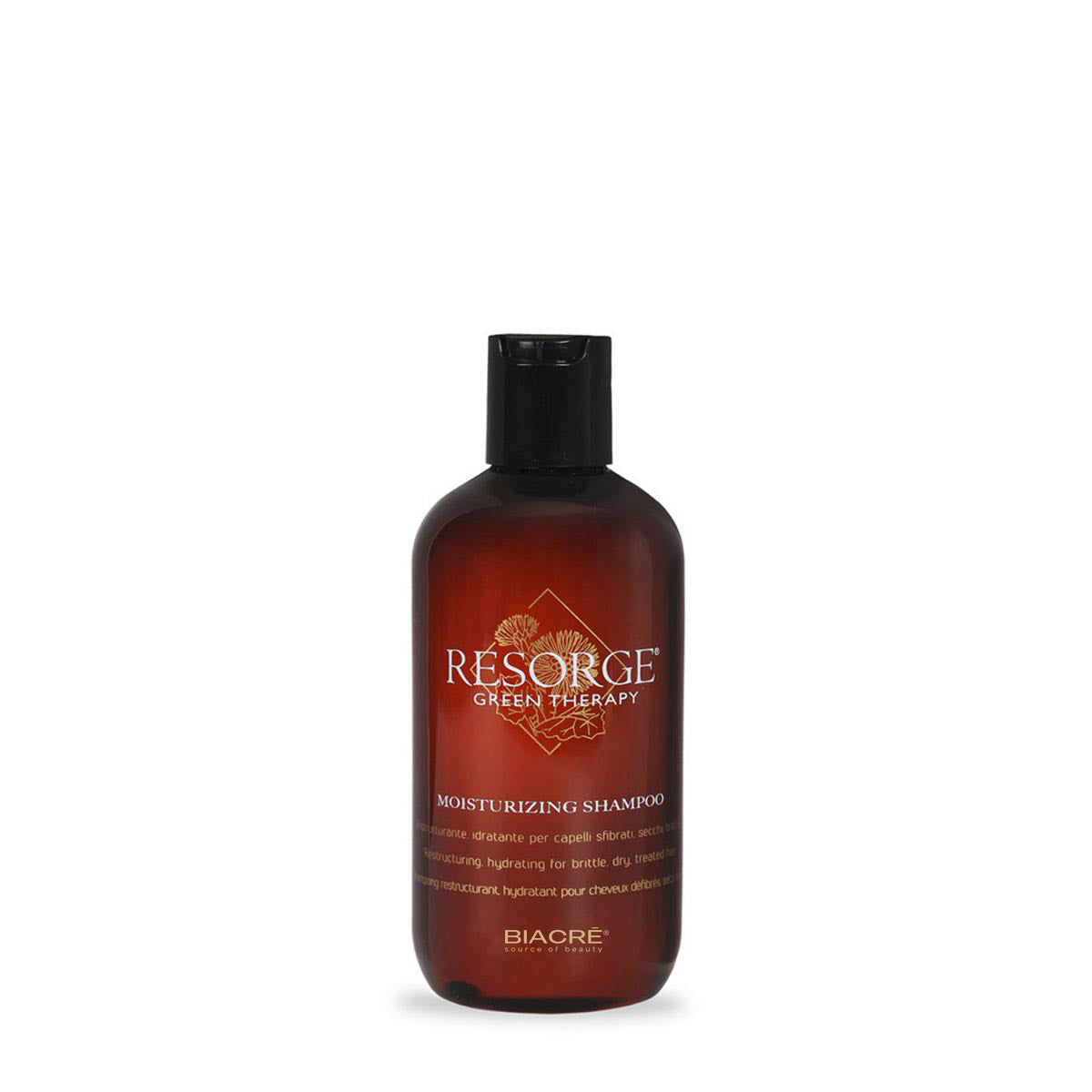 BIACRÉ Shampoo Moisturizing Ristrutturante, Idratante Per Capelli Sfibrati, Secchi e Trattati Resorge