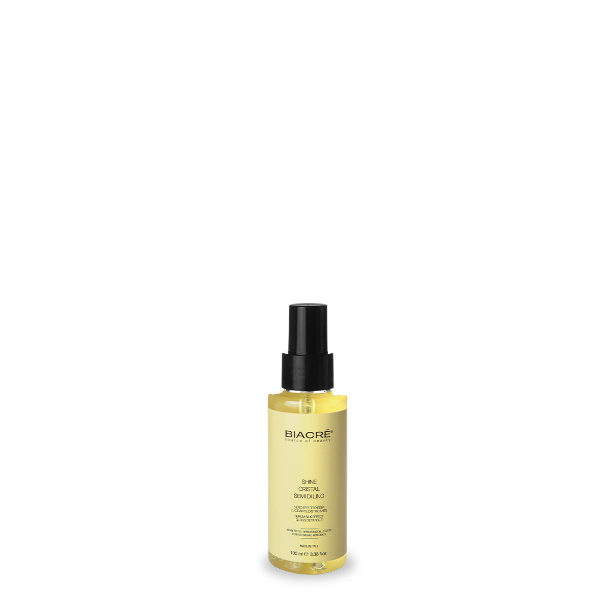 BIACRÉ Shine Cristal Semi di Lino - Siero Illuminante - 100 ml