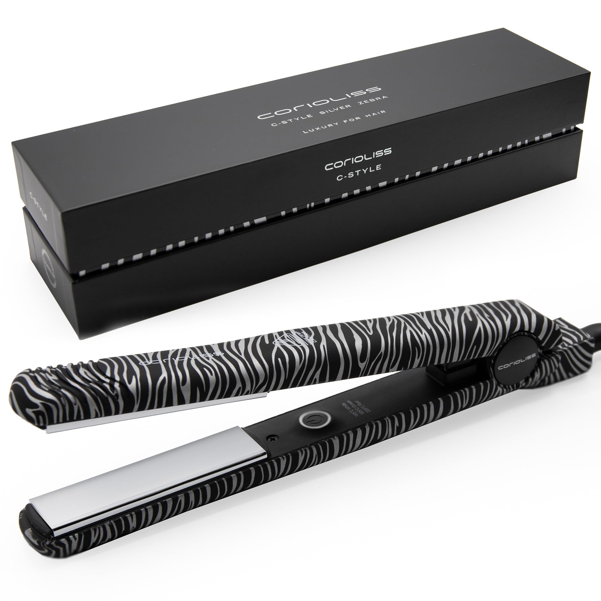 Corioliss Piastra per capelli C- Style Silver Zebra Soft Touch