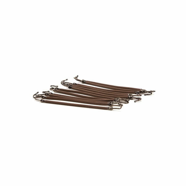 Elastici con Gancio Marroni - Professionali - 12 pz