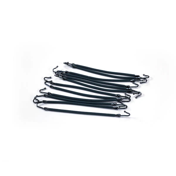 Elastici con Gancio Neri - Professionali - 12 pz