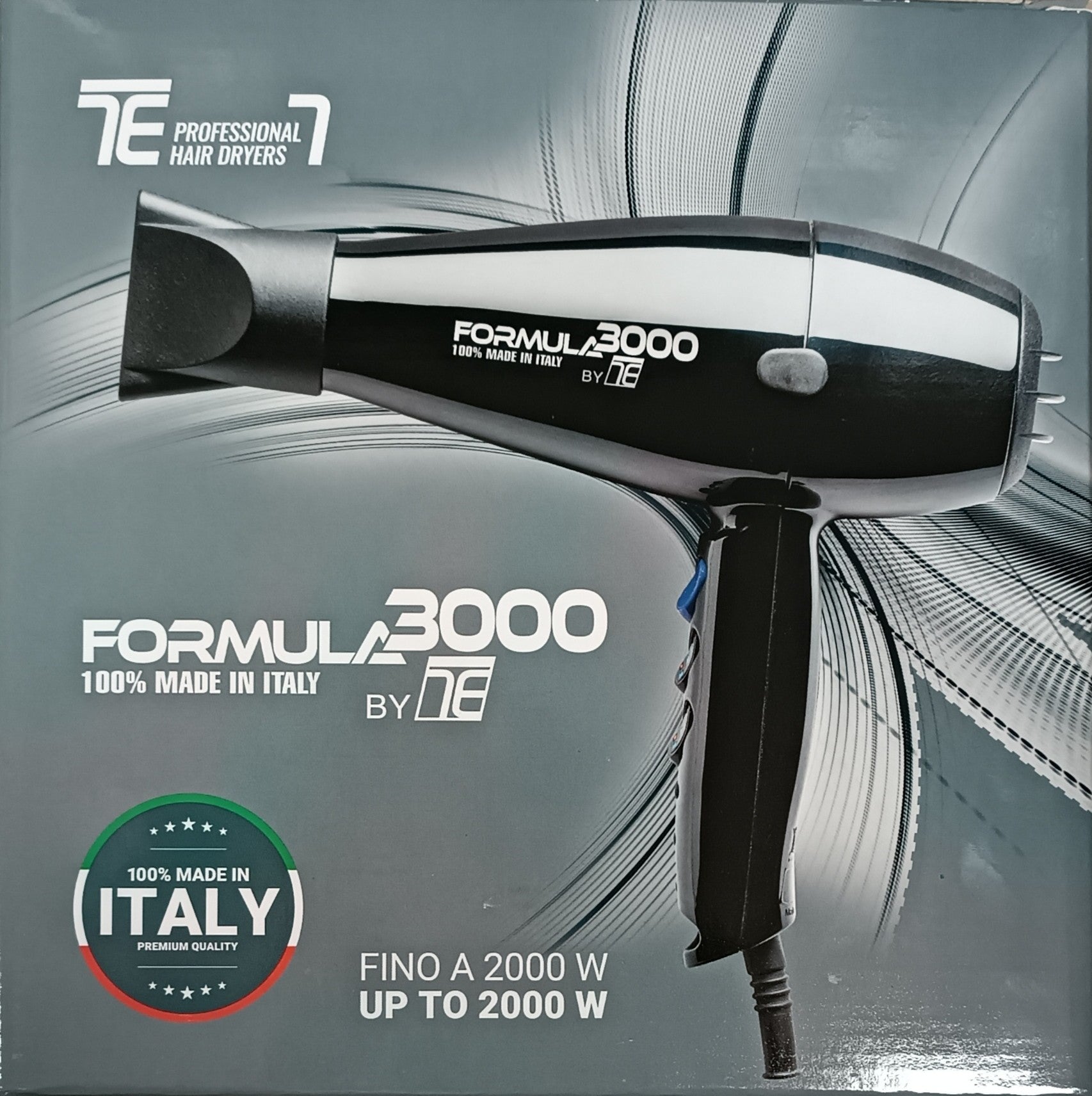 Formula 3000 Asciugacapelli Professionale- Nero