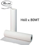 Roial Lenzuolino in Rotolo Cellulosa- Cartone da 6 pz 60 cm x 80 mt