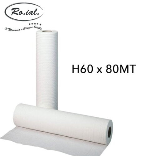 Roial Lenzuolino in Rotolo Cellulosa- Cartone da 6 pz 60 cm x 80 mt