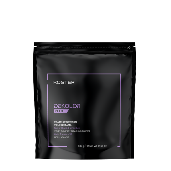 KOSTER Dekolor Plex- Polvere Decolorante Viola Compatta- 500 g