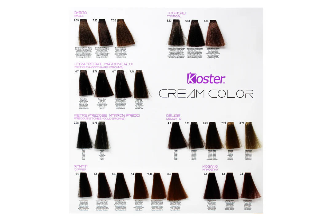 KOSTER Cream Color Crema Colorante per Capelli ad Ossidazione 100 ml