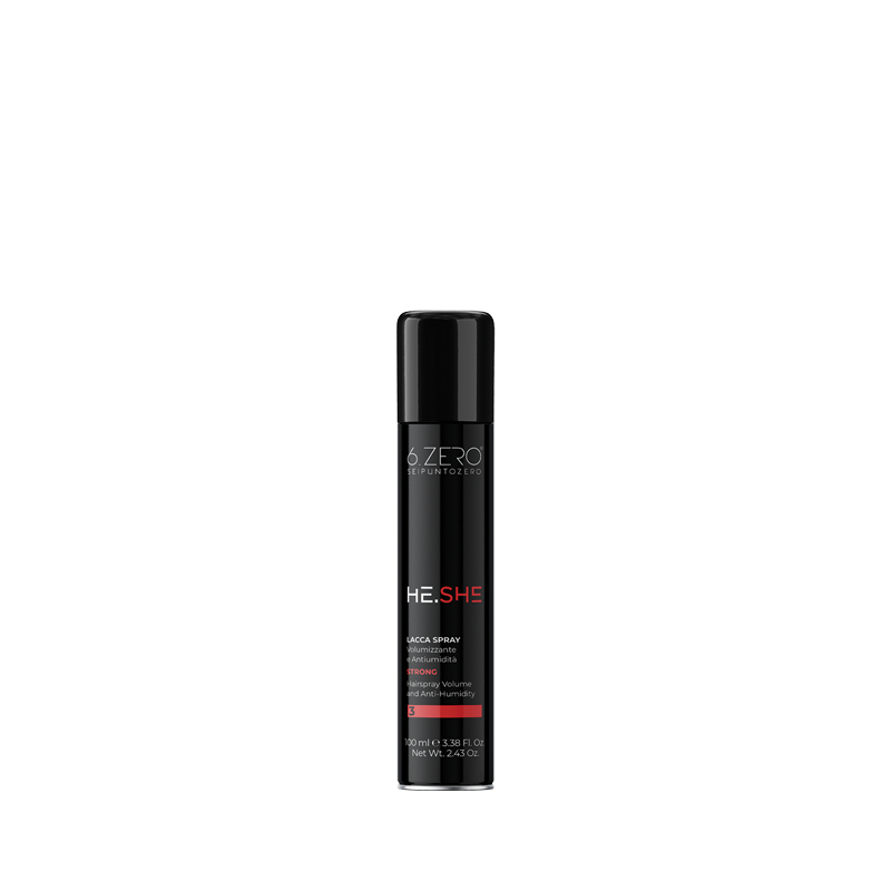 6.ZERO Lacca Spray Strong He.She- Con gas-