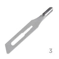 Premax Lame Sgorbie in Acciaio Inossidabile Nr. 3 - Monouso Sterilizzate- 100 pz