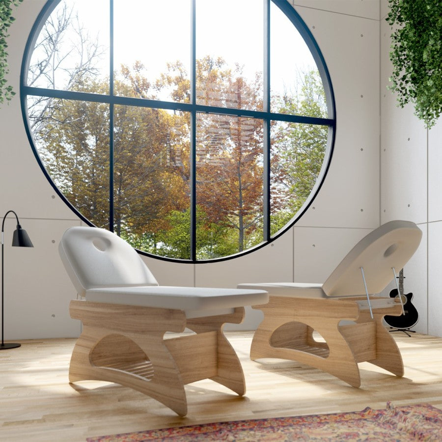 Lettino Spa e Centro Benessere in Legno- Elegant- Rovere