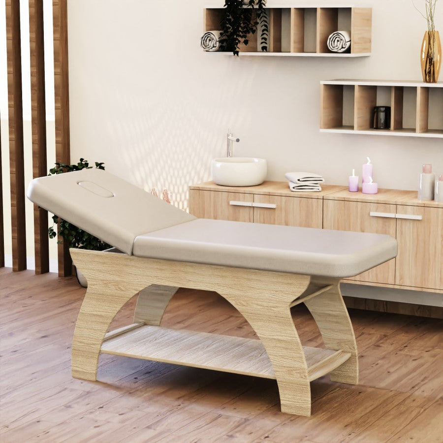 Lettino Spa e Centro Benessere in Legno- Thermal- Rovere