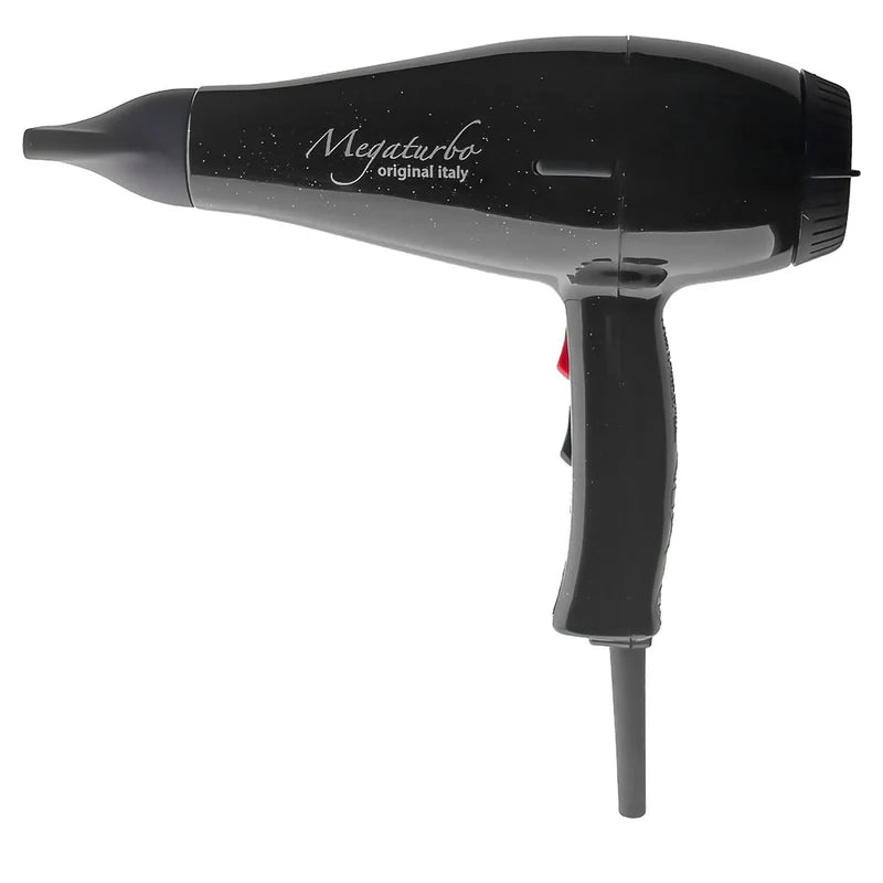 Megaturbo Asciugacapelli Professionale 1600- Nero