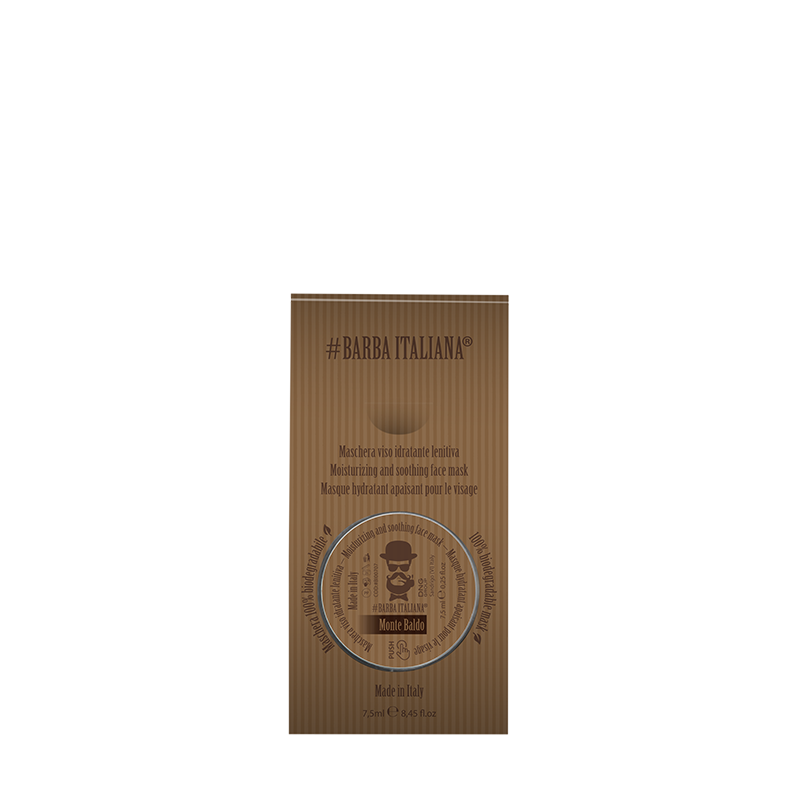 Barba Italiana Monte Baldo- Maschera Viso Idratante e Lenitiva- 7.5 ml