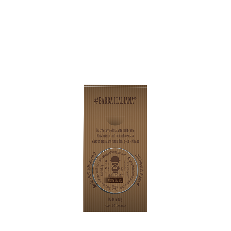 Barba Italiana Monte Grappa- Maschera Viso Idratante e Tonificante- 7.5 ml