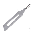 Premax Lame Sgorbie in Acciaio Inossidabile Nr. 1 - Monouso Sterilizzate- 100 pz