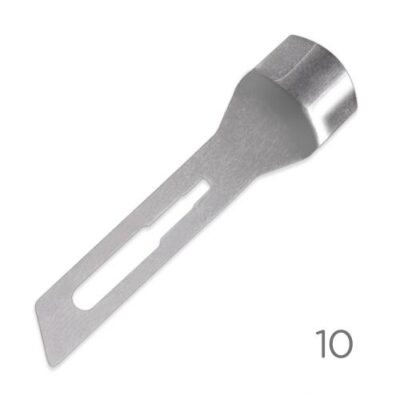 Premax Lame Sgorbie in Acciaio Inossidabile Nr. 10 - Monouso Sterilizzate- 100 pz