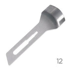 Premax Lame Sgorbie in Acciaio Inossidabile Nr. 12 - Monouso Sterilizzate- 100 pz