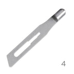 Premax Lame Sgorbie in Acciaio Inossidabile Nr. 4 - Monouso Sterilizzate- 100 pz