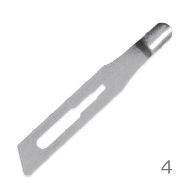 Premax Lame Sgorbie in Acciaio Inossidabile Nr. 4 - Monouso Sterilizzate- 100 pz