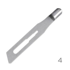 Premax Lame Sgorbie in Acciaio Inossidabile Nr. 4 - Monouso Sterilizzate- 100 pz