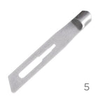 Premax Lame Sgorbie in Acciaio Inossidabile Nr. 5 - Monouso Sterilizzate- 100 pz