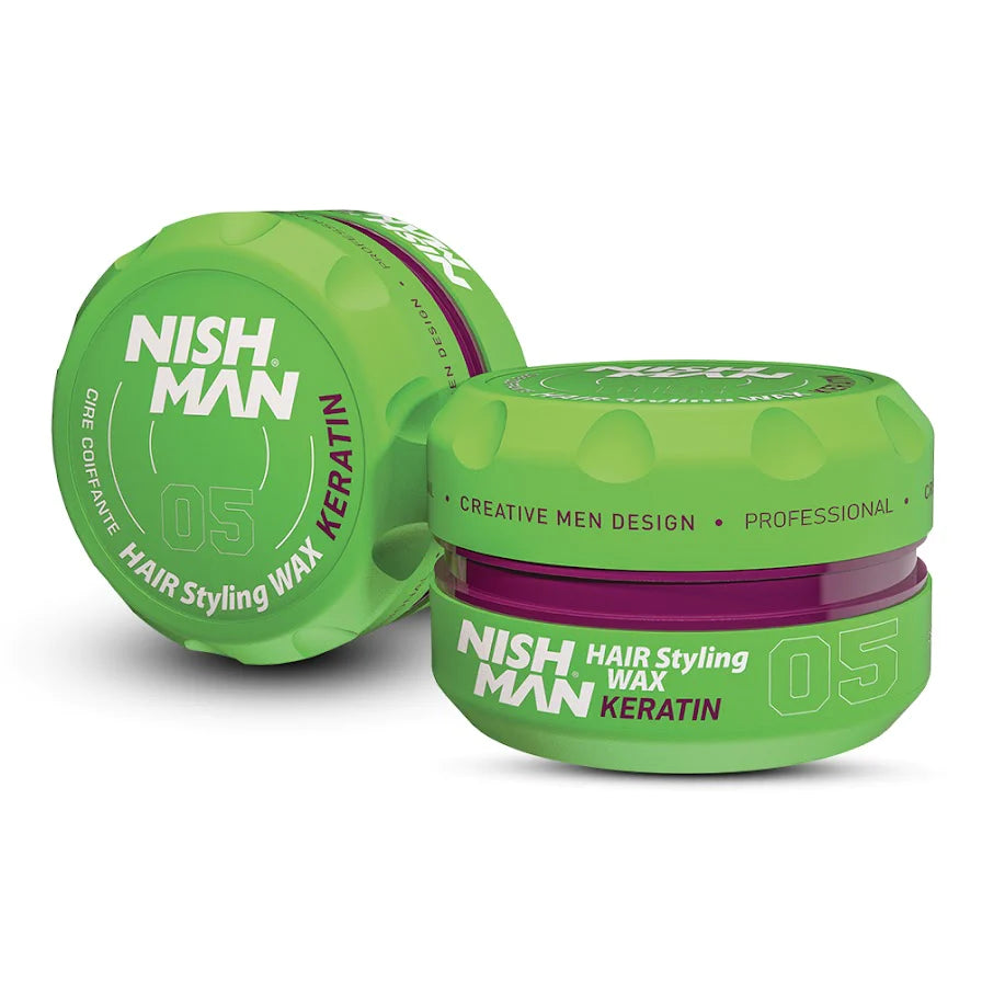 NISHMAN Cera Capelli Aqua Hair Styling 05 Keratin 150 ml – Effetto Lucido & Tenuta Forte