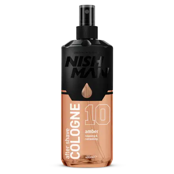 NISHMAN After Shave Cologne Amber N.10 400 ml – Dopobarba Colonia Uomo