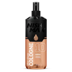 NISHMAN After Shave Cologne Amber N.10 400 ml – Dopobarba Colonia Uomo