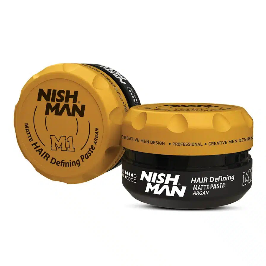 NISHMAN Hair Defining Matte Paste Argan M1 100 ml – Pasta Effetto Opaco & Tenuta Forte