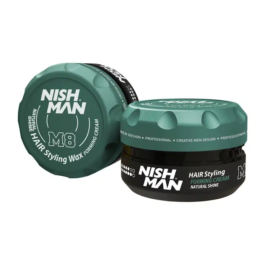 NISHMAN Hair Styling Matte Wax M8 100 ml – Cera Capelli Opaca Tenuta Media