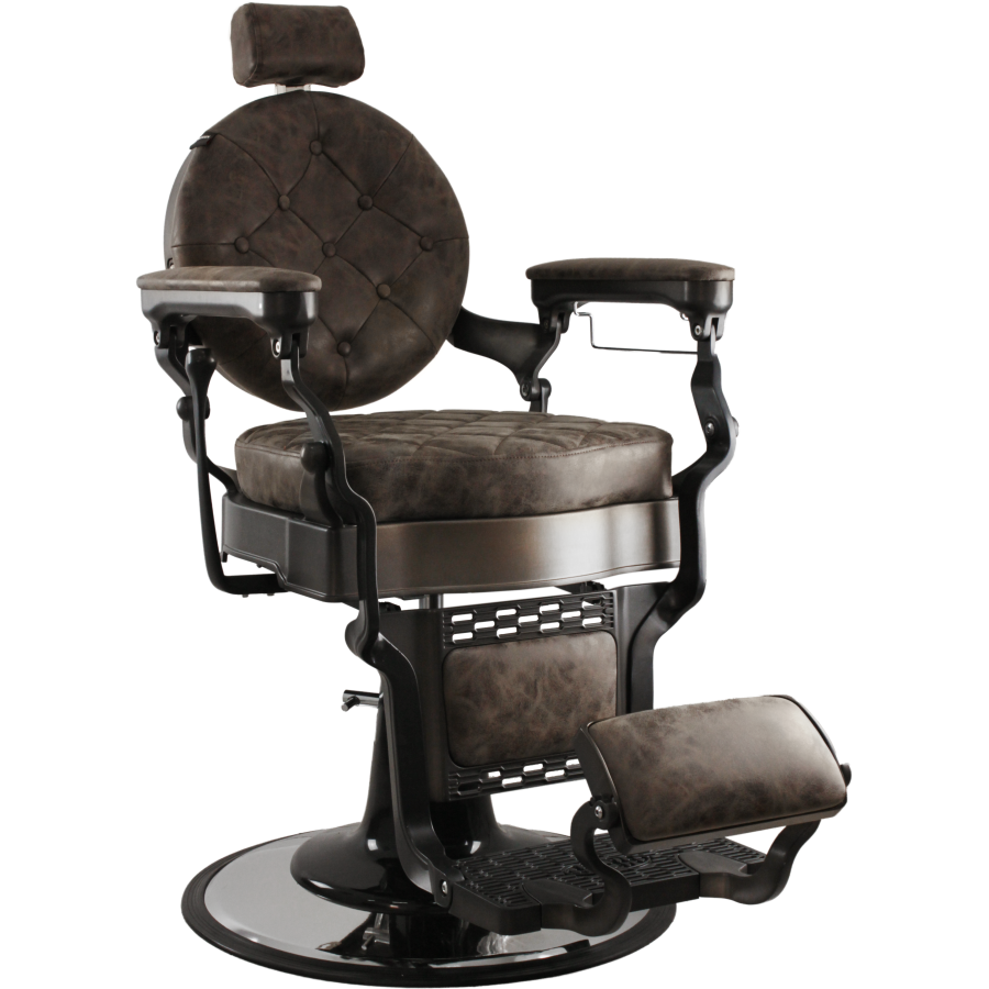 Poltrona Barbiere Vintage - St Louise Marrone- Professionale