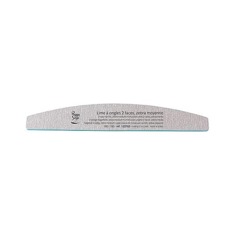 Peggy Sage Limetta 2 Facce Lavabile a Mezzaluna- Zebra Dura 180/180- 1 pz