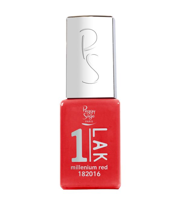 Peggy Sage Smalto Semipermanente 3-IN-1 1-LAK- Millenium Red- 5 ml
