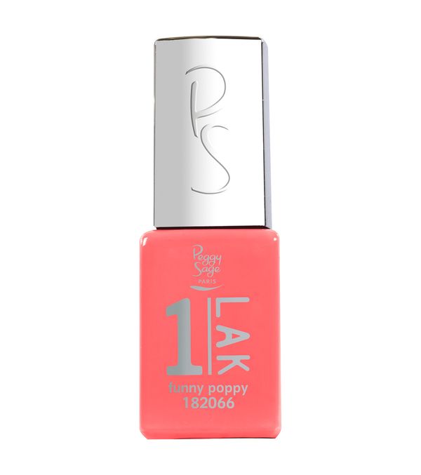 Peggy Sage Smalto Semipermanente 3-IN-1 1-LAK- Funny Poppy- 5 ml