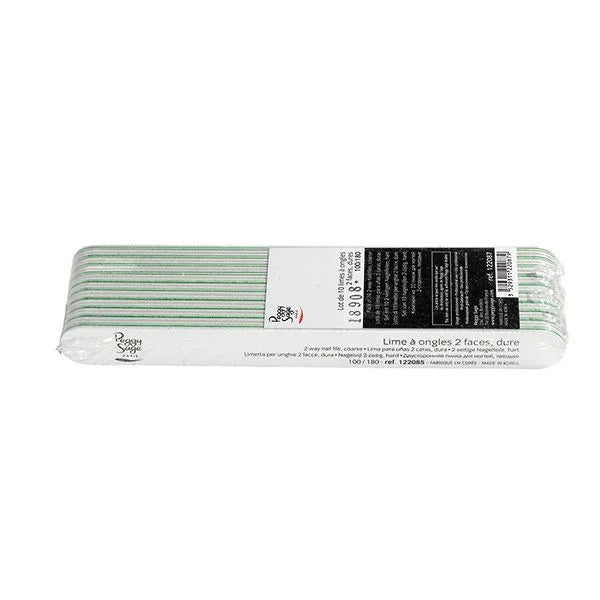Peggy Sage Limetta 2 Facce Lavabile Diritte- Bianche 100/180- 10 pz