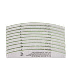 Peggy Sage Limetta 2 Facce Lavabile a Mezzaluna- Zebra Dura 100/180- 10 pz