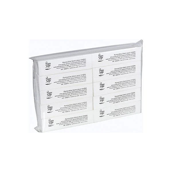 Peggy Sage Blocco di Pietra Pomice Bianco - Grana 100- 10 pz