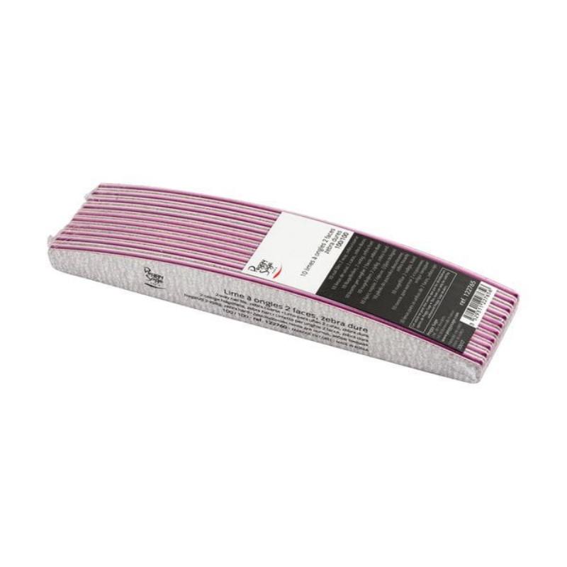 Peggy Sage Limetta 2 Facce Lavabile a Mezzaluna- Zebra Dura 100/100- 10 pz