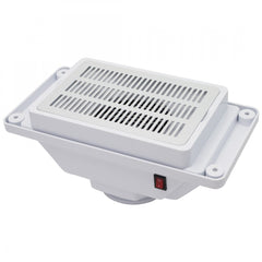 Tavolo Ricostruzione Unghie con Aspiratore Polveri a 6 Cassetti in Legno-  Bianco e Rovere