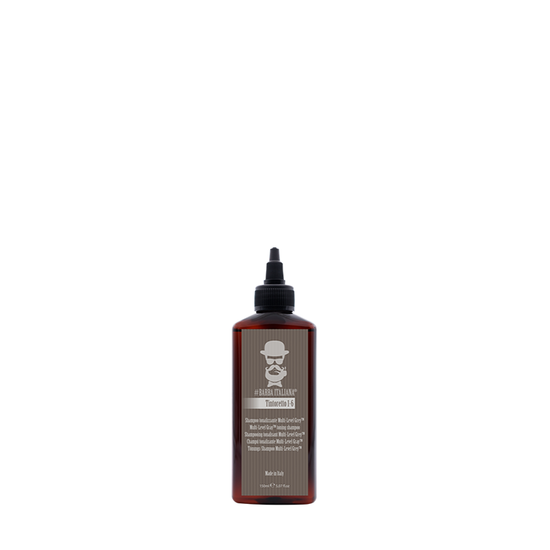 Barba Italiana Tintoretto 1 - 6 - Shampoo Tonalizzante Multi- Level Grey- 150 ml