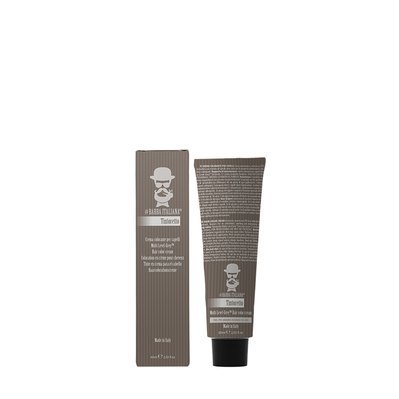 Barba Italiana Tintoretto- Crema Colorante per Capelli Multi- Level Grey- 60 ml
