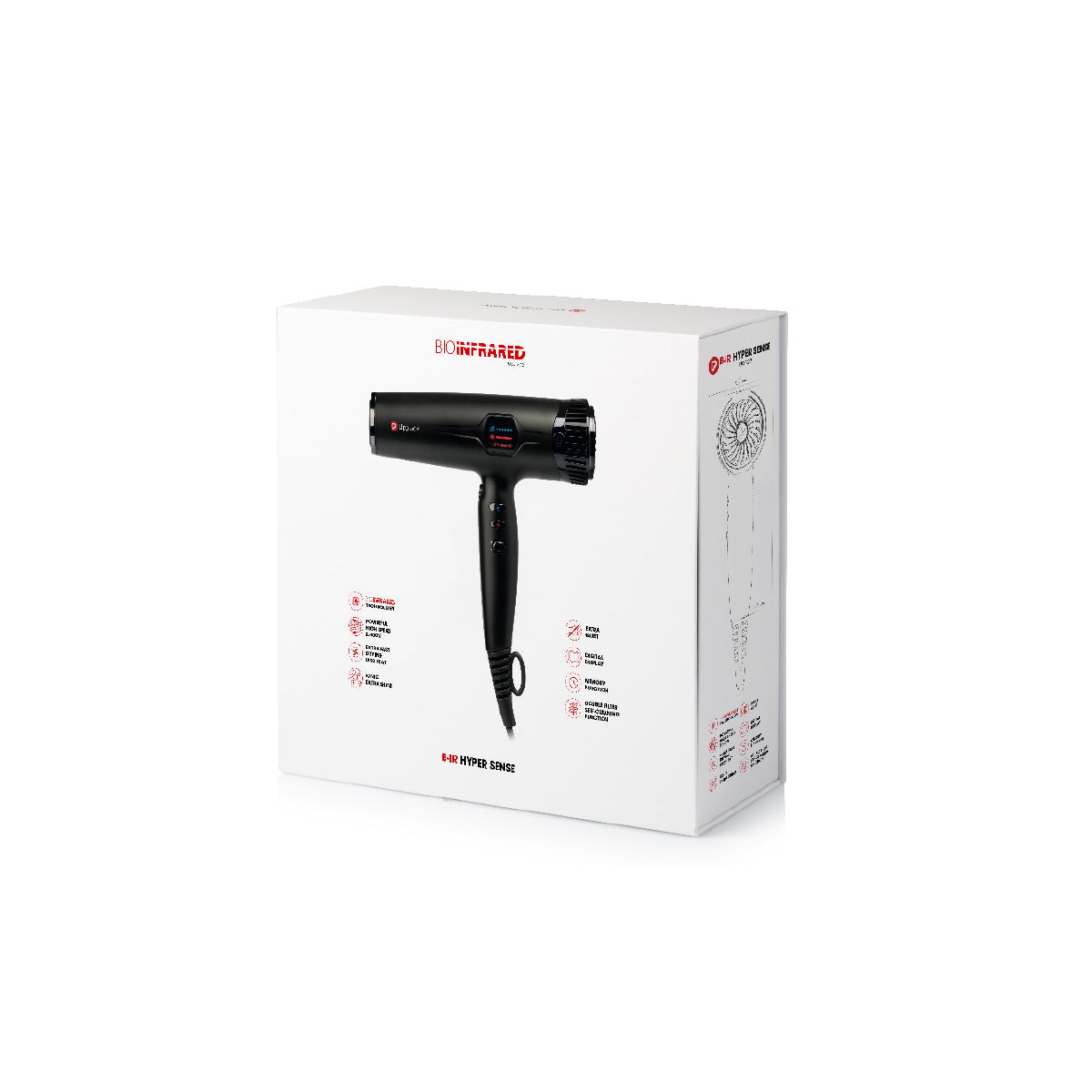 Upgrade B-IR Hyper Sense Asciugacapelli Professionale ad Alta Velocità- Bio- infrared